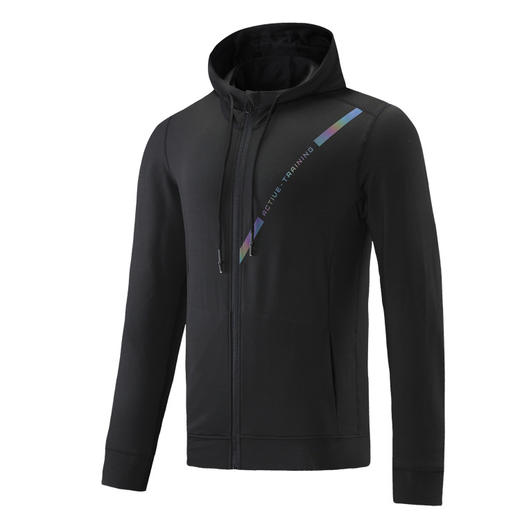 跃牌【跃LEAP-ACTIVE】系列 户外跑步拉链连帽运动外套男328 商品图3