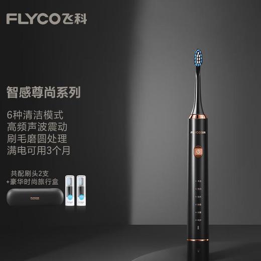 飞科电动牙刷 FT7205炫酷黑 成人全自动声波牙刷 商品图0