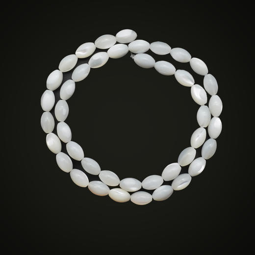 椭圆贝珠6x9mm 珠料意卡米诺手串念珠单颗珠子散珠半成品 商品图0