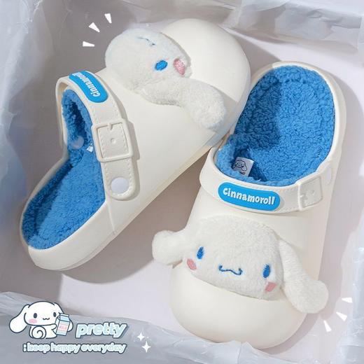 【新品库洛米冬季保暖拖鞋】这冬天，脚要紧紧裹起来！超厚底，超温暖，超可爱！别被寒冷打败，我们有'屎'出击——防滑耐用，活动式后跟带，让你在冰雪世界里自信滑步！ 商品图7