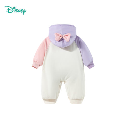 迪士尼宝宝（Disney Baby）男女儿童夹棉卡通米妮连帽连体衣休闲舒适保暖外套24年秋冬季新款ZD4DL013 商品图4