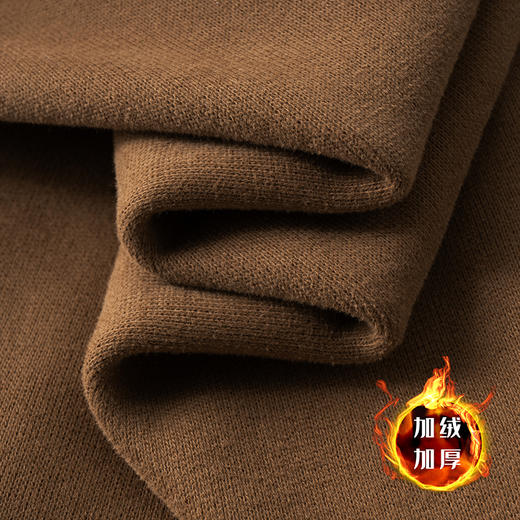 【超柔绒】【新款DX】大依优型大码圆领加绒卫衣长袖加肥加大休闲运动上衣男打底衫胖子冬季保暖 商品图8