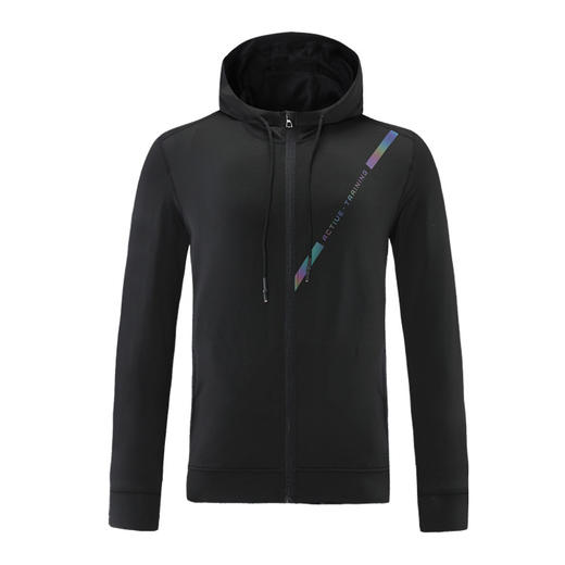 跃牌【跃LEAP-ACTIVE】系列 户外跑步拉链连帽运动外套男328 商品图4