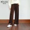 
OLrain欧芮儿直筒休闲裤女秋季2024新款复古丝绒抽绳宽松显瘦裤子 商品缩略图0