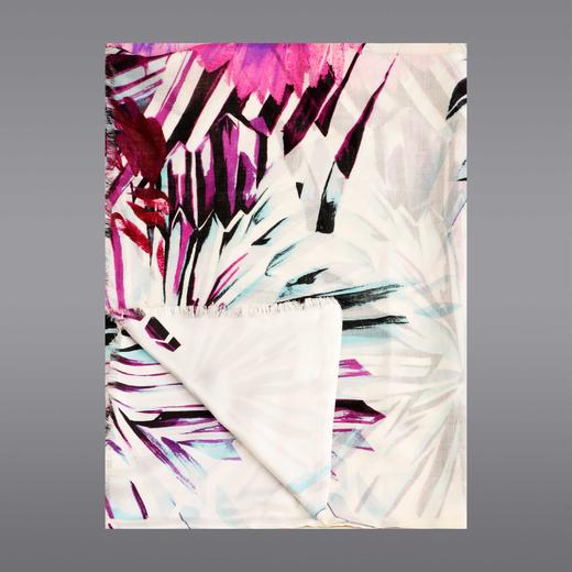 桑蚕丝金纺澳毛双面围巾 商品图7