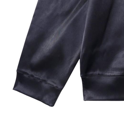 WY344秋冬季新款时尚个性纯色亮面连帽套头卫衣百搭简约宽松潮流 商品图5