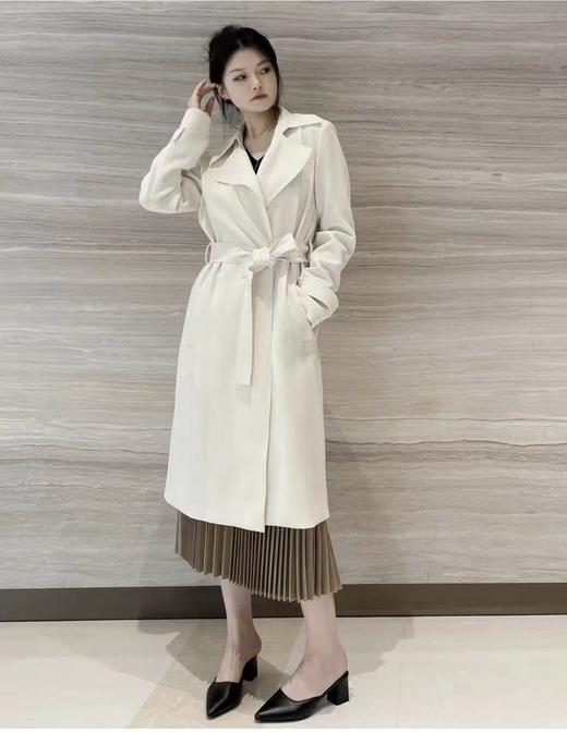 1015-1 纯圆正 穿上就是气质女神 TH经典三醋酸中长款风衣 风衣天花板 商品图2