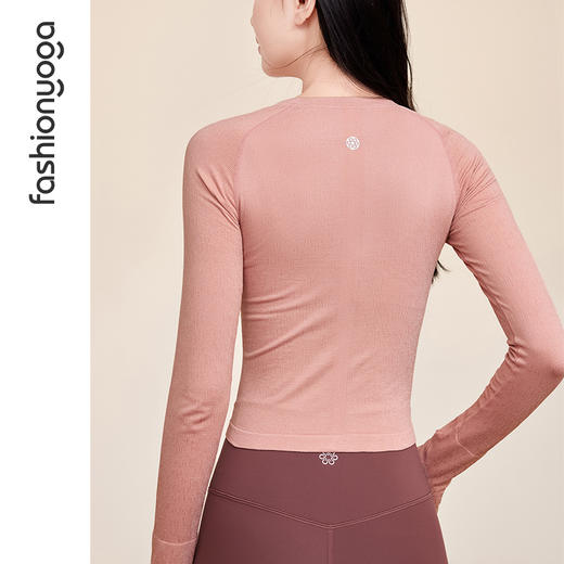 凡圣瑜伽  Q弹星光一体织长袖F14393/F14393JD 商品图6