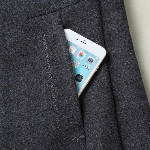 【可脱卸羽绒内胆】【新款DLC】大依优型品质双面呢羊毛呢大衣翻领外套商务夹克男宽松加肥加大码上衣胖子正装休闲 商品图3