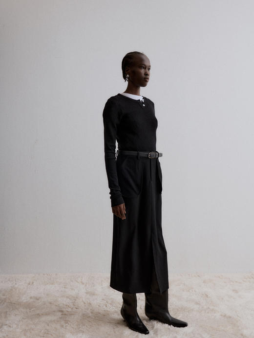 VC｜AW24061 Pamira pocket skirt  半身裙 [ 黑 / 卡其 ] 商品图9