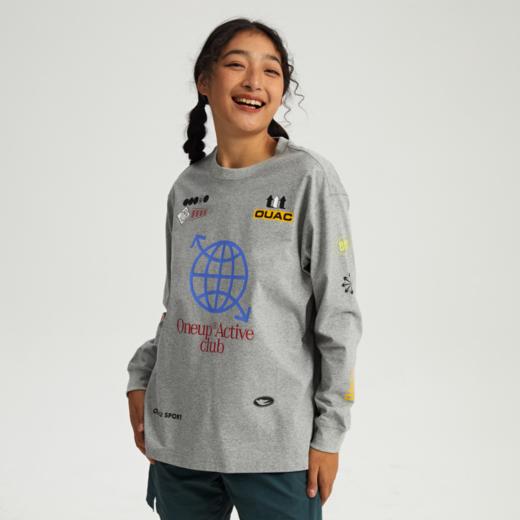 oneup凉感彩色印花长袖T恤 商品图8