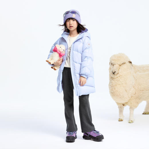 【御寒-5~5℃】女童纯真净色羽绒外套冬季新款安奈儿童装实体店同款AG445807 商品图3