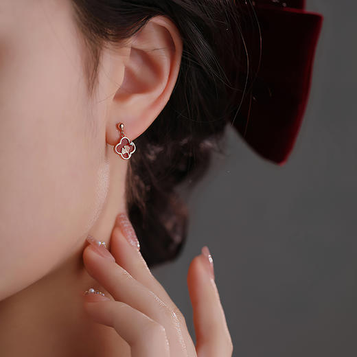 Winy990纯银杏运有你耳饰送女友闺蜜节日生日礼物 商品图2