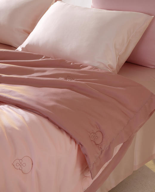 皇锦水光缎秋冬一体单人蚕丝被子-福意绵绵 商品图5