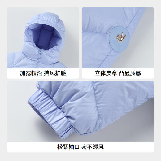 【御寒-5~5℃】女童纯真净色羽绒外套冬季新款安奈儿童装实体店同款AG445807 商品图4