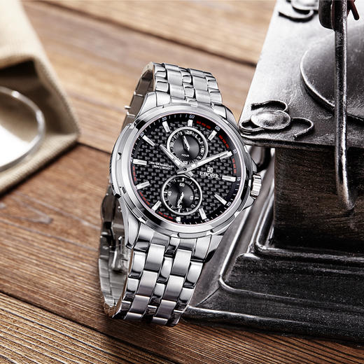 依波表/EBOHR个性男士石英手表专柜同款11210115 商品图2