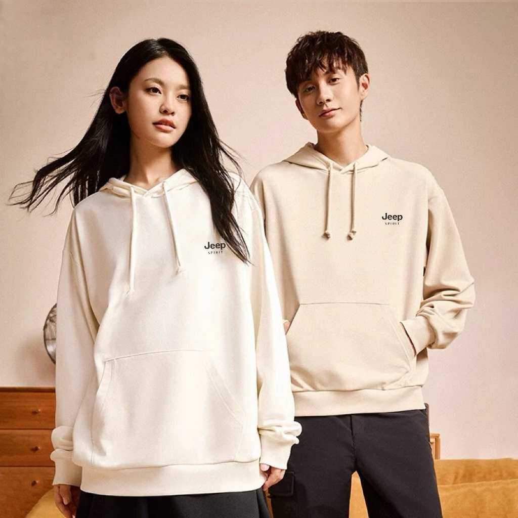 jeep情侣复古卫衣丨怀旧随性 舒适体感 圆领套头运动上衣