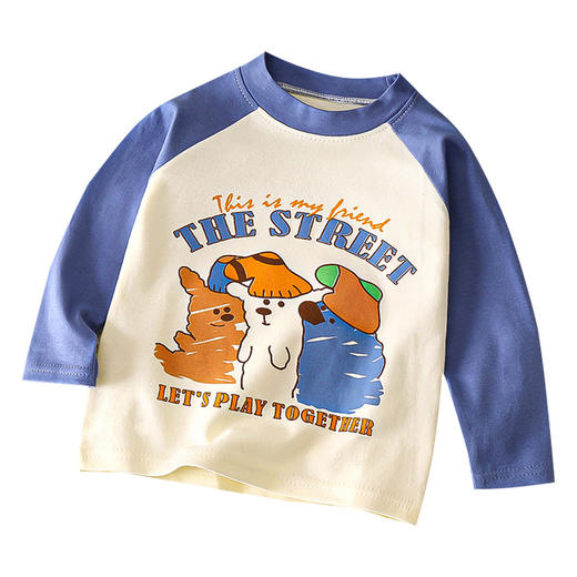 A类儿童长袖t恤新款秋季纯棉宝宝打底衫男童衣服女童韩版上衣童装 商品图4