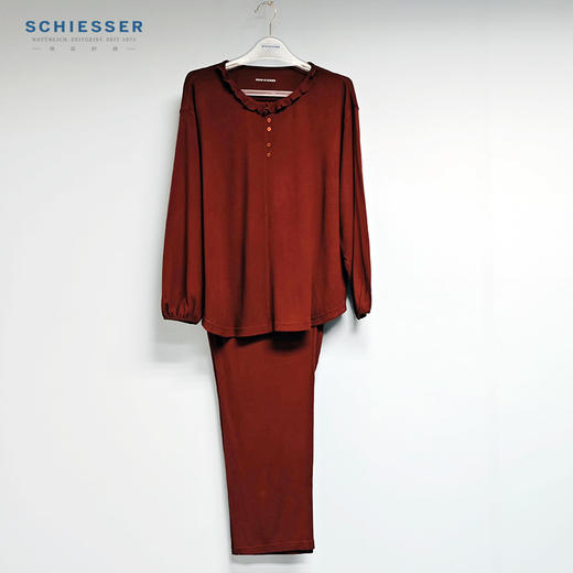 【超软超柔莫加暖】SCHIESSER德国舒雅女士莫代尔+保暖面料家居套装31/23943H 商品图11