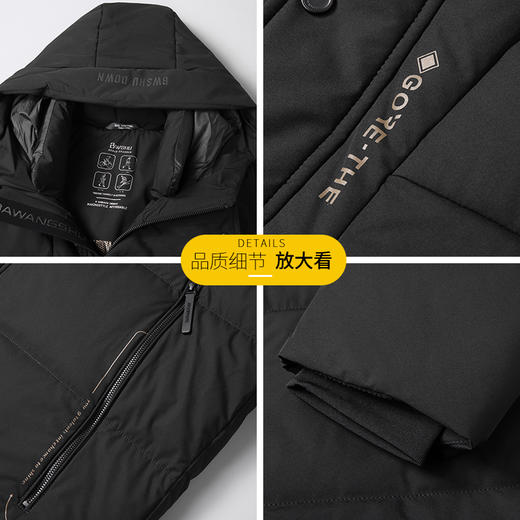 【长款】【新款DSF】大依优型大码鸭绒长款羽绒服外套休闲胖子大码男休闲宽松加肥加大上衣 商品图2