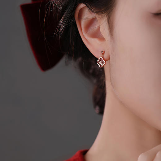 Winy990纯银杏运有你耳饰送女友闺蜜节日生日礼物 商品图4