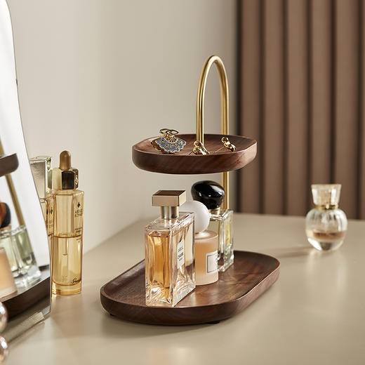 初心| 雅致木韵香水收纳架胡桃木 商品图5