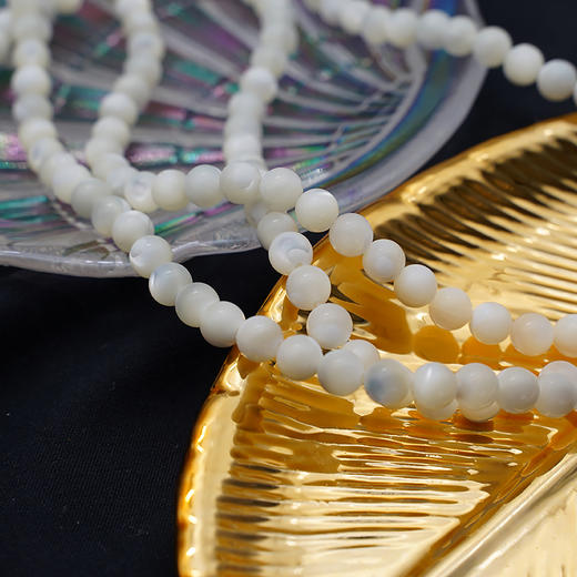 圆贝珠6mm 珠料意卡米诺手串念珠单颗珠子散珠半成品 商品图5