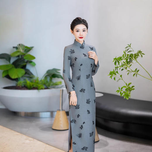 新款2024秋冬长袖提花混纺面料WX 商品图2