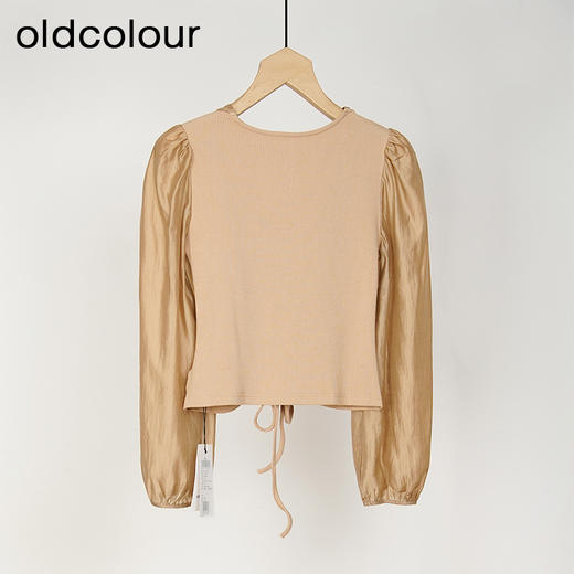 oldcolour春秋款气质百搭法式抽褶设计感长袖衬衫女DO31013856 商品图2