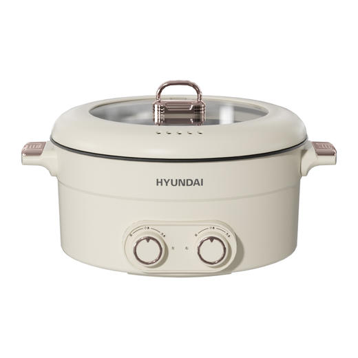 HYUNDAI鸳鸯电火锅 JZG-C603 厚实锅身 不粘材质 商品图5