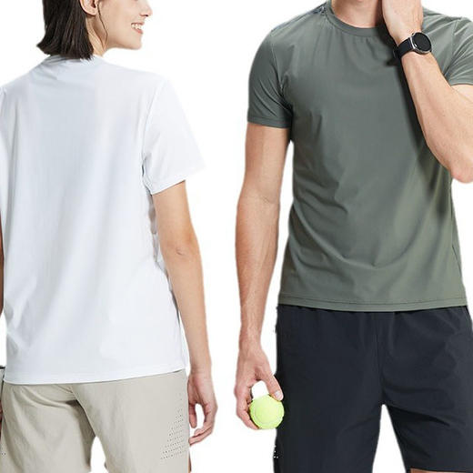 跃牌【跃LEAP-ACTIVE】系列 户外运动休闲锦纶速干衣男圆领军训跑步排汗衣4111003 商品图4