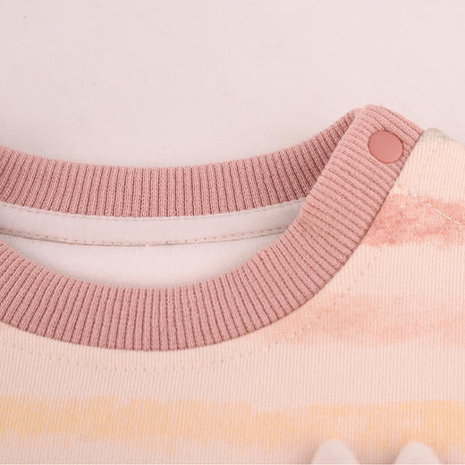 棉果果专柜同款冬季新品女童圆领复合绒加绒卫衣M422180424606 商品图1