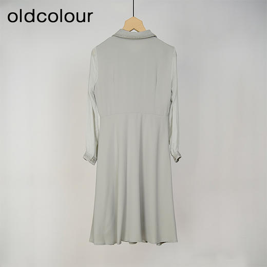 oldcolour春秋款气质百搭法式宽松设计感长袖连衣裙女GL32103861 商品图1