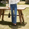 OLrain欧芮儿弹力喇叭裤女初秋2024年新款牛仔蓝休闲风百搭长裤 商品缩略图0