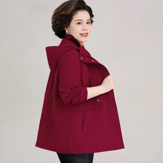 【外套女春秋款】妈妈中年女装 秋装新款风衣 中老年女士早秋大码上衣薄 商品图14