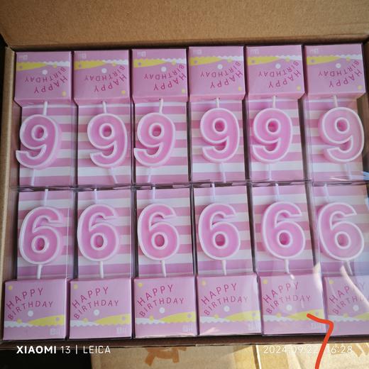 数字蜡烛6 商品图0