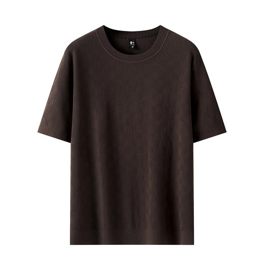 【新款DG】大依优型圆领毛衣针织衫短袖背心休闲针织衫毛背心加肥加大上衣男士胖子大码毛衫t恤打底 商品图0