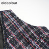 oldcolour冬季复古气质千鸟格百搭宽松马夹背心女DM46032068 商品缩略图3