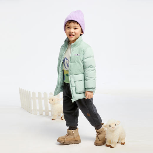 【御寒-5~5℃】男童萌趣中长款羽绒外套冬季新款安奈儿童装实体店同款XB445823 商品图3