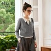 OLrain欧芮儿灰色套头毛衣女秋季2024年新款通勤百搭假两件针织衫 商品缩略图0