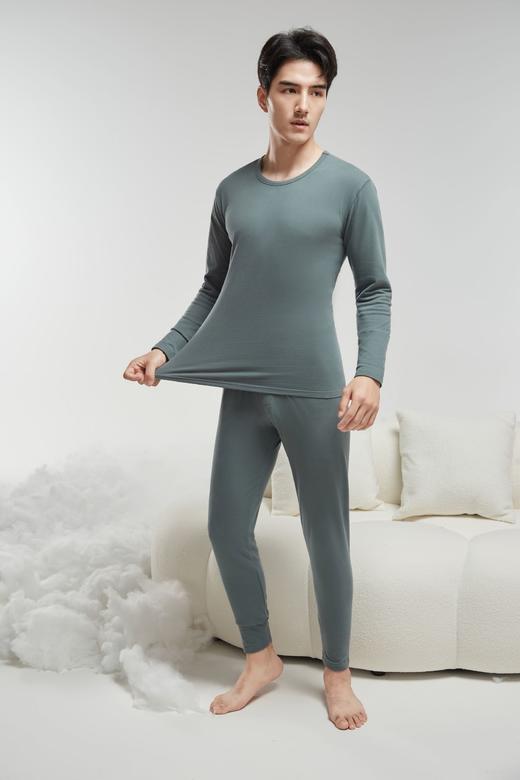 【Greengood绿嘉】B4F|绿嘉暖绒棉圆领男套装 商品图1