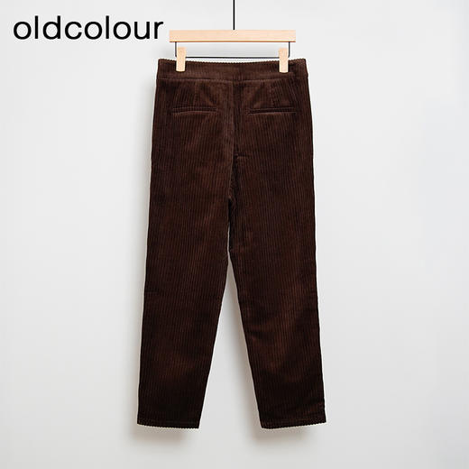 oldcolour复古气质高腰显示休闲简约灯芯绒长裤女L44073424 商品图1