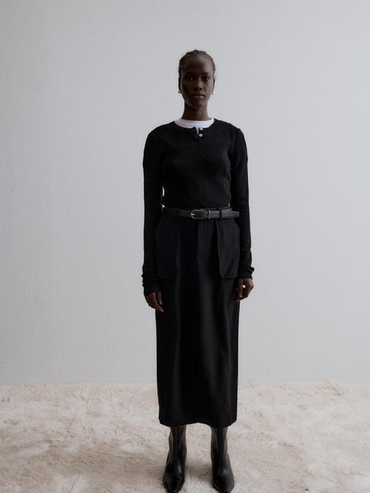 VC｜AW24061 Pamira pocket skirt  半身裙 [ 黑 / 卡其 ] 商品图8