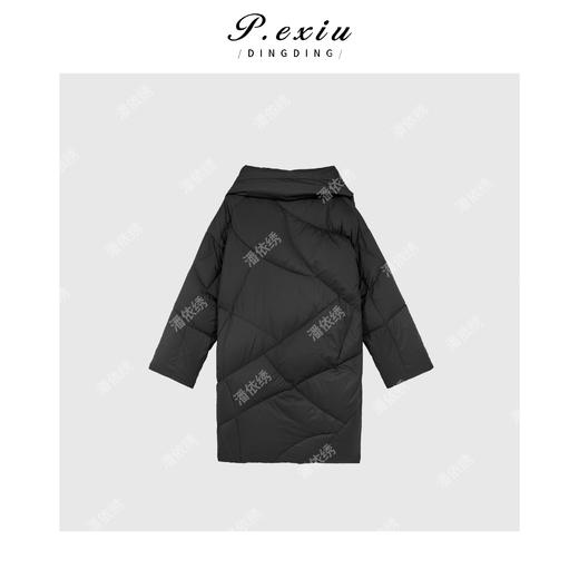 PanYiXiu/潘依绣【黑巧欧包】白鹅绒大翻领轻盈保暖羽绒服 B095 商品图2
