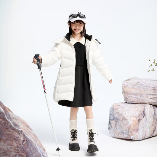 【极寒-15~-5℃】女童防风雪保暖羽绒服冬季新款安奈儿童装实体店同款AG445796 商品图5