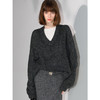 【秋冬特惠】COCOBELLA[MIU系穿搭]粗针花纱毛边V领毛衣秋冬针织衫MZ7037 商品缩略图1
