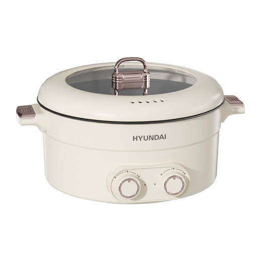 HYUNDAI鸳鸯电火锅 JZG-C603 厚实锅身 不粘材质 商品图6