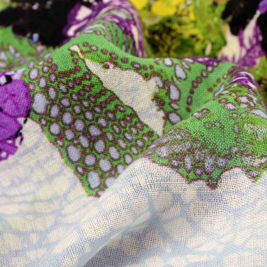 桑蚕丝精纺澳毛双面围巾 商品图8