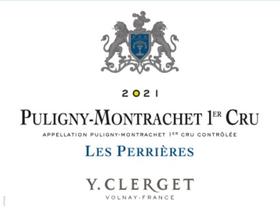「跨境」2021柯莱氏酒庄普利尼蒙哈榭石头园白葡萄酒 Y. Clerget Puligny Montrachet 1er Cru Les Perrieres