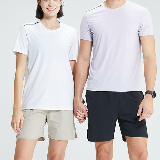 跃牌【跃LEAP-ACTIVE】系列 户外运动休闲锦纶速干衣男圆领军训跑步排汗衣4111003 商品图2